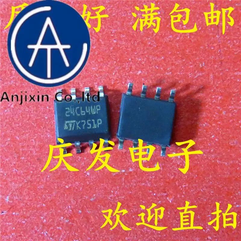 10pcs 100% ǰ ST24C64WP M24C64-WMN6TP 24C64WP SOP8